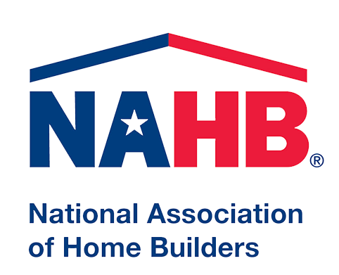 The logo for the national association of home builders shows a house with a star on the roof.