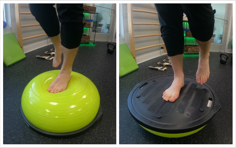 Exercise Tutorial: Bosu Ball Lateral Step Up 