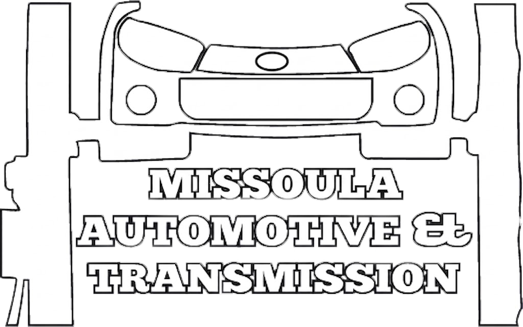 Black-and-white logo of a car lift with “Missoula Automotive & Transmission” text