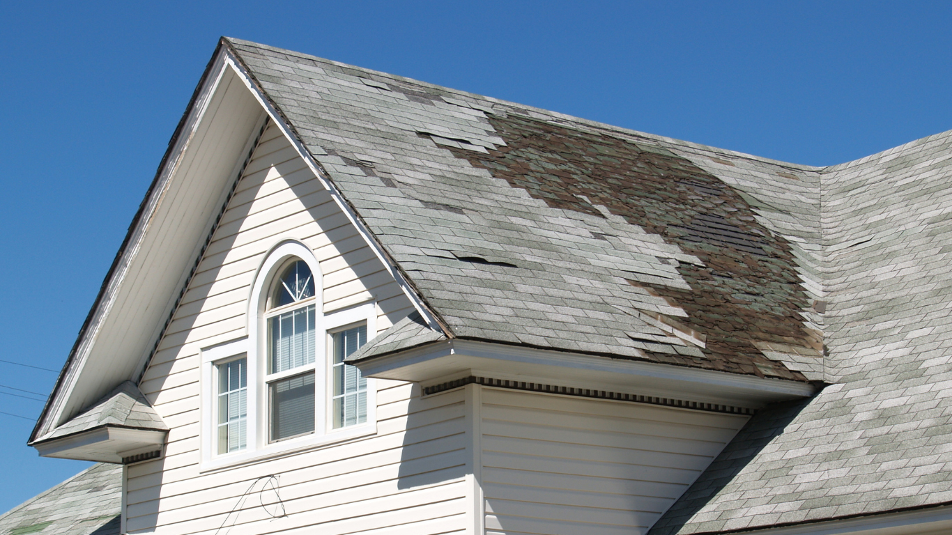 storm damage roof