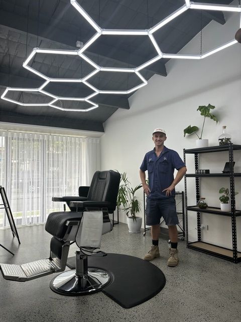 Electrician n a barbers salon— Powered By JBES In Sandgate, NSW