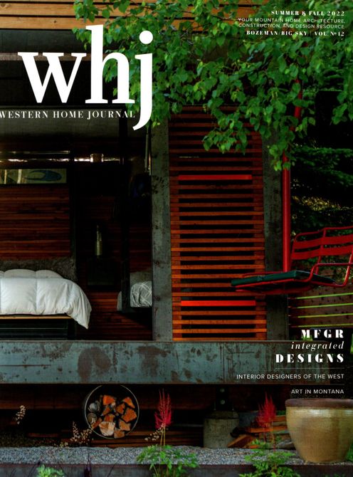 The cover of a magazine called whi with a bed on the cover