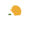 A silhouette of a person 's head with a flag next to it.