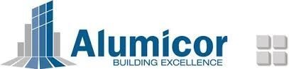 A logo for a company called aluminicor building excellence