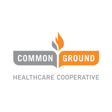 A logo for a healthcare cooperative called common ground