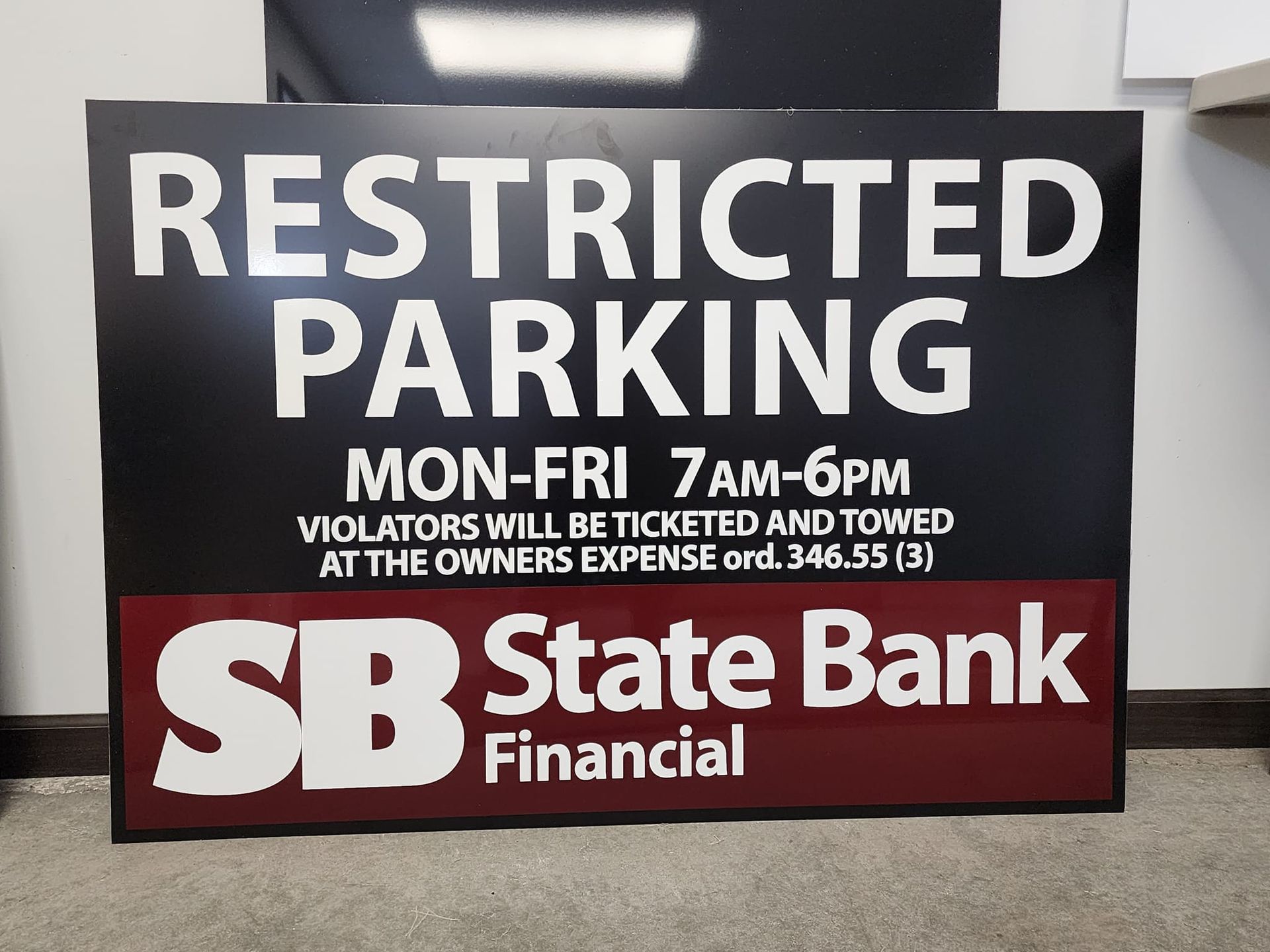 Restricted Parking Sign — Onalaska, WI — 3 Rivers Sign LLC - DBA Highway 35 Signs