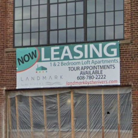 Now Leasing Banner — Onalaska, WI — 3 Rivers Sign LLC - DBA Highway 35 Signs