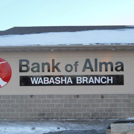 Bank Of Alma Dimensional Letters — Onalaska, WI — 3 Rivers Sign LLC - DBA Highway 35 Signs