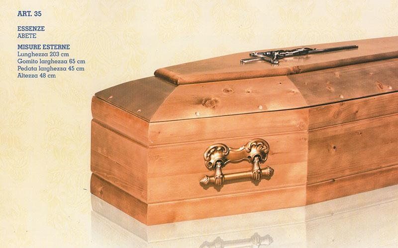 cofano funebre abete