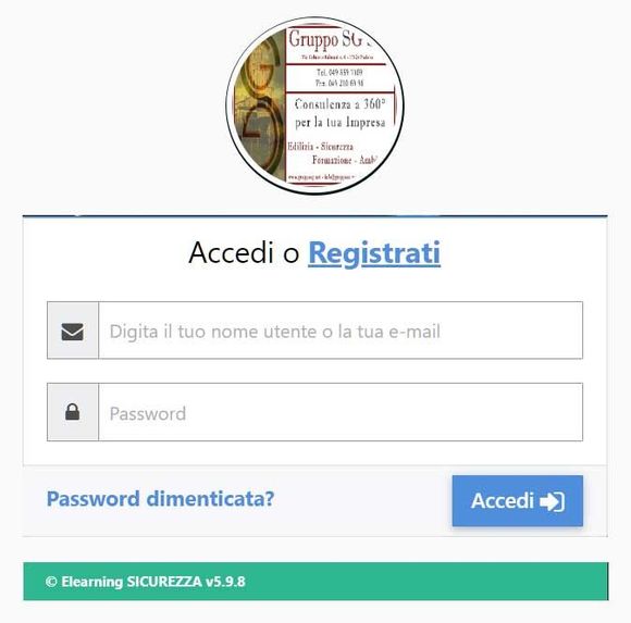 Elearning Sicurezza - Gruppo SG