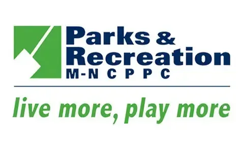 A logo for parks and recreation that says live more play more