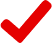 Red check mark, indicating a positive or correct choice.