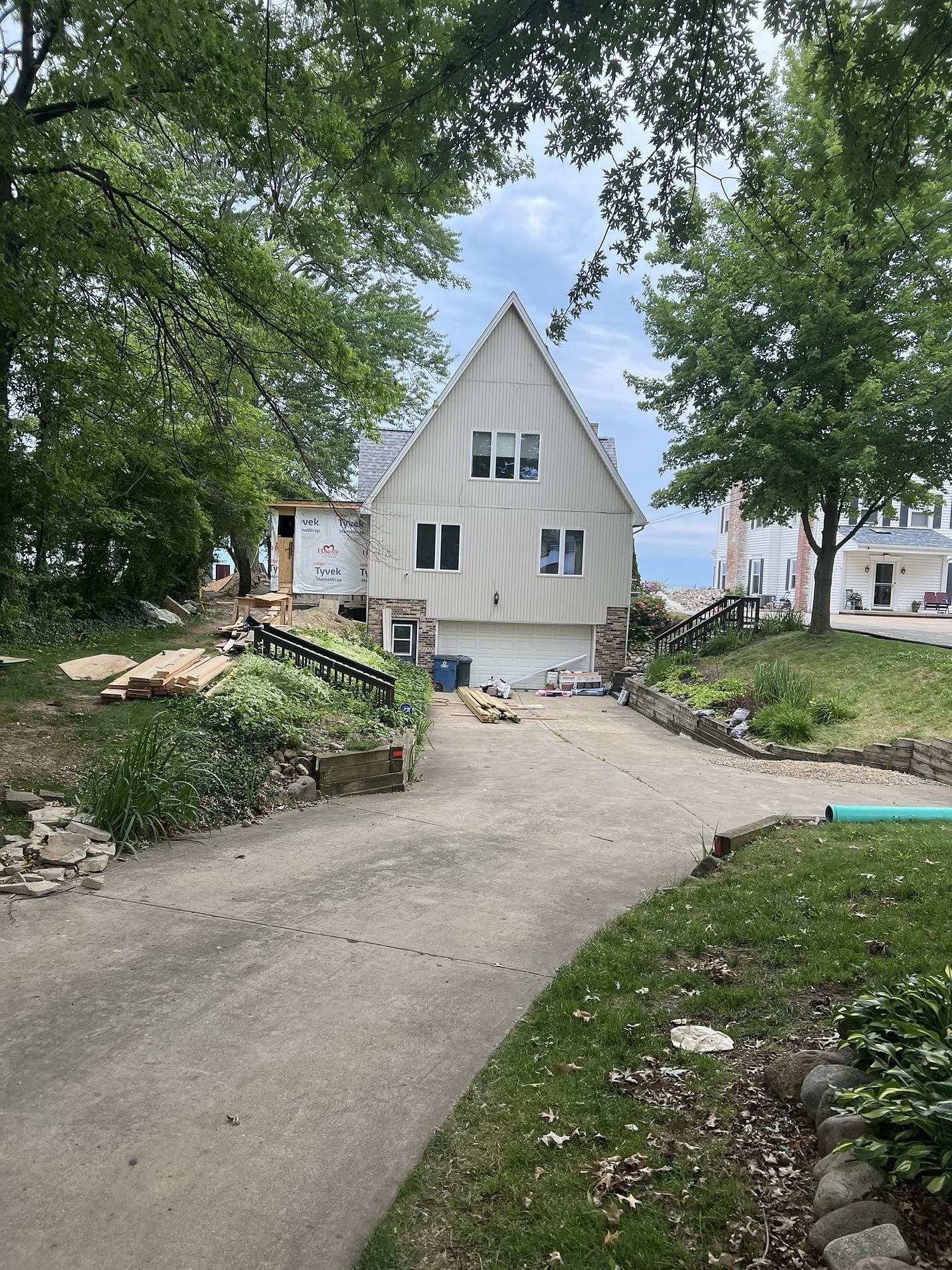 A picture of a house before being painted.