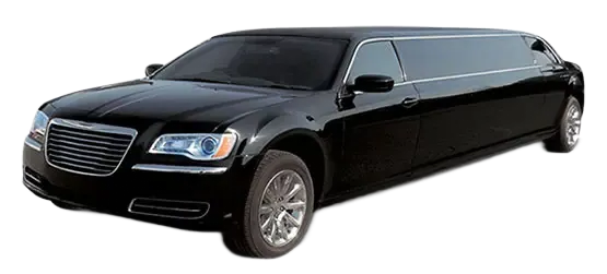Black Chrysler 300 limousine.