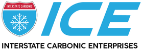 The logo for interstate carbonic enterprises has a snowflake on it.