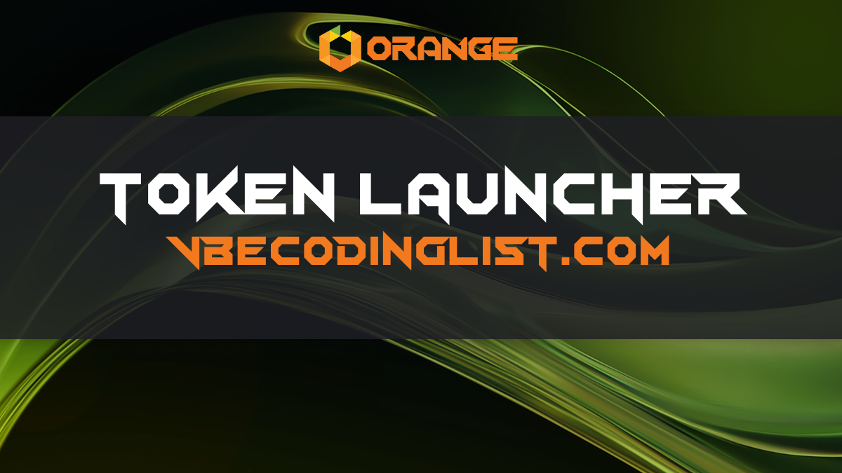 Viecodnglist.com no-code token launcher for Orange creators is live.