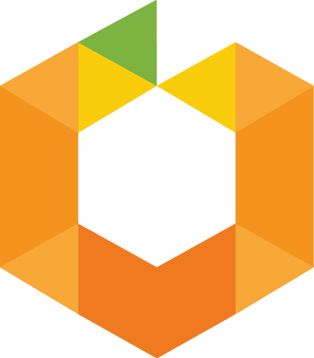 Orange Web3 logomark colored