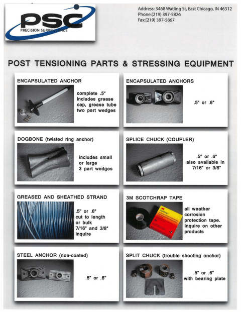 Tension Equipment Parts — East Chicago, IN — Precision Surveillance Corporation