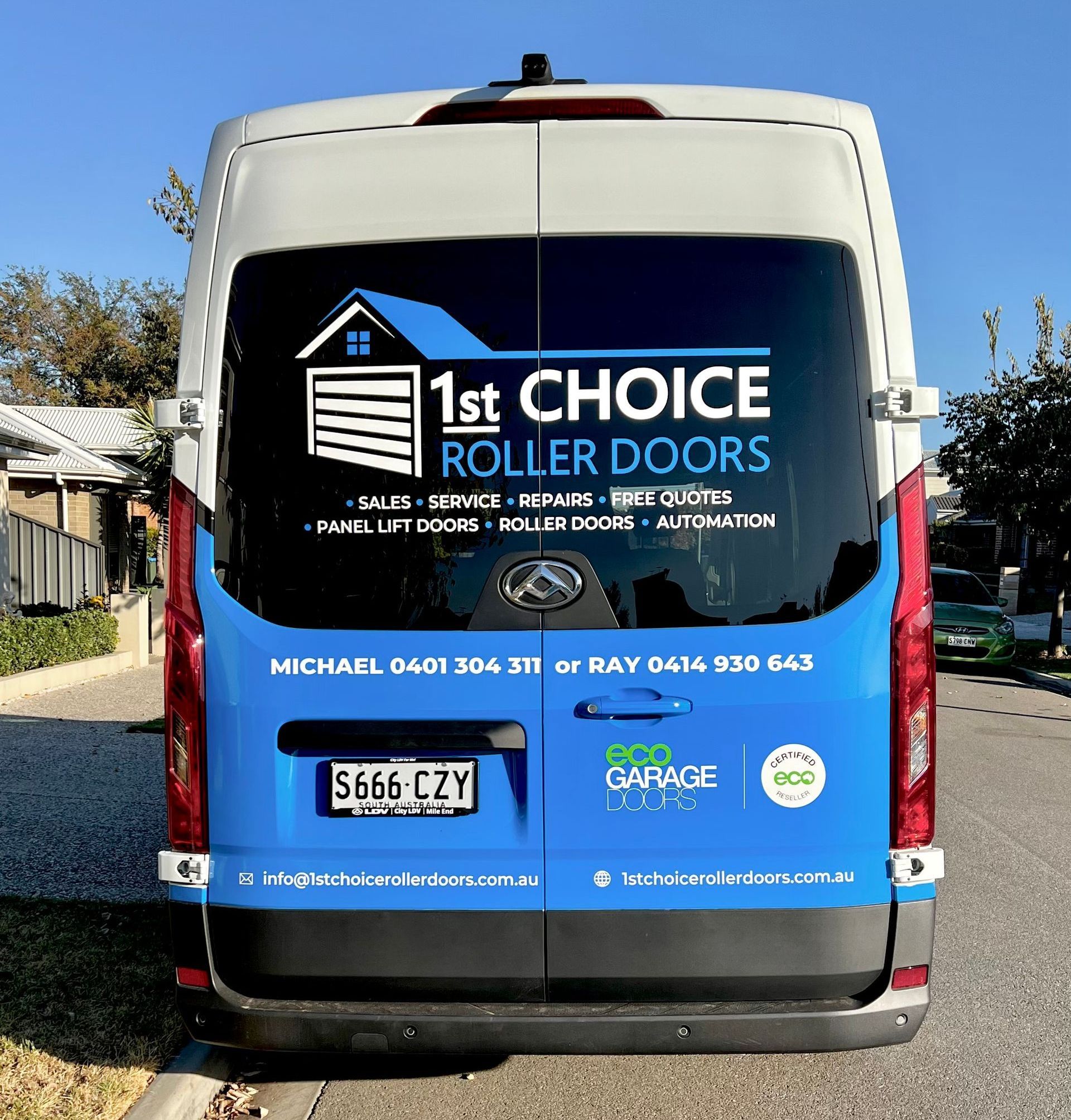 Contact us 1st Choice Roller Doors Adelaide