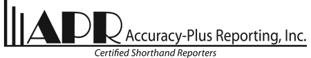 Accuracy-Plus Reporting, Inc.