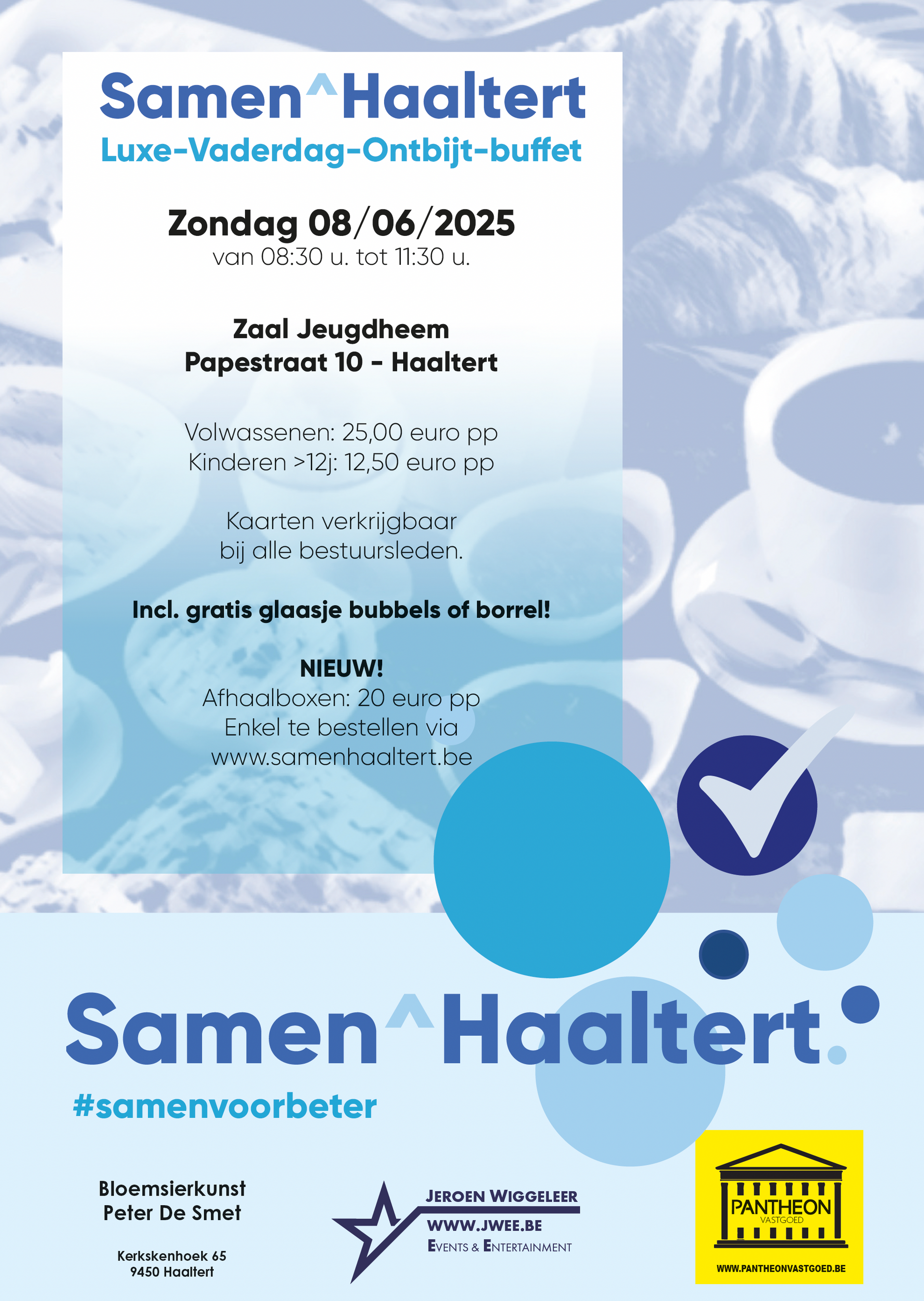 Luxe vaderdag ontbijt buffet 08/06/2025
