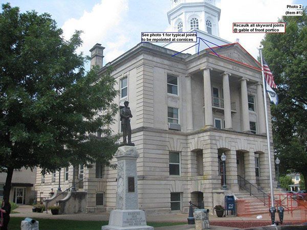 Jackson County Courthouse Ripley, WV — Latrobe, PA — Keystone Masonry Restoration