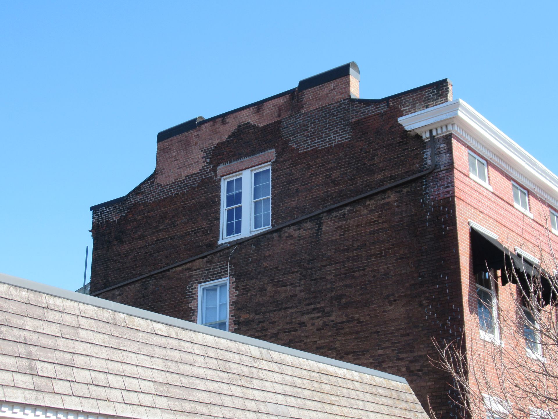 Struthers Library Theatre Before Restoration — Latrobe, PA — Keystone Masonry Restoration