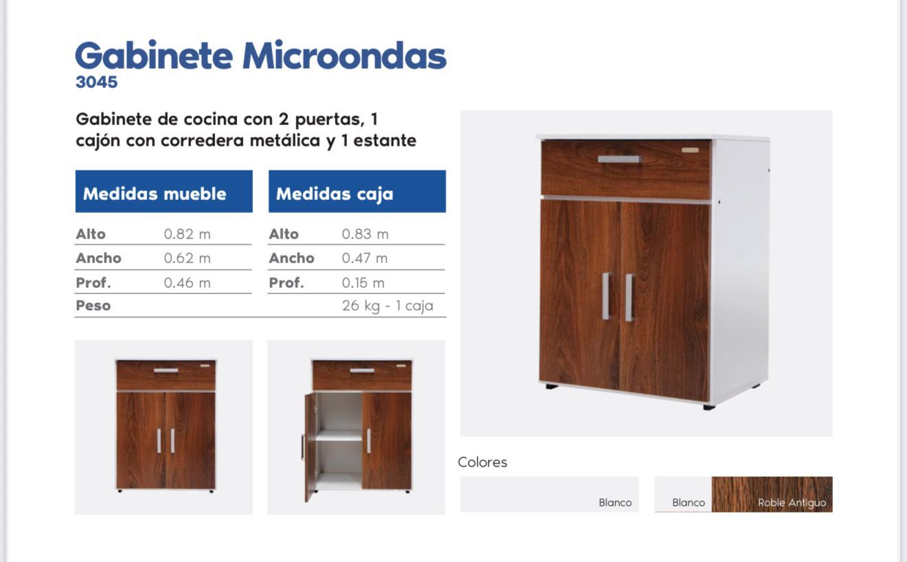 Gabinete Microondas (3045) Marca PLATINUM