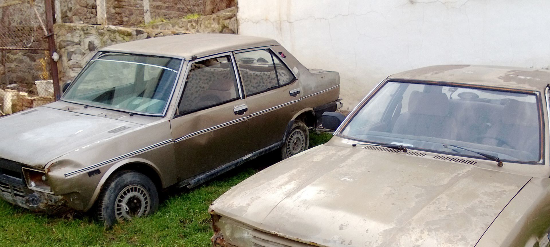 Damaged scrap car represents vehicles accepted for cash regardless of condition or drivability.