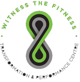A logo for witness the fitness transformation and performance centre