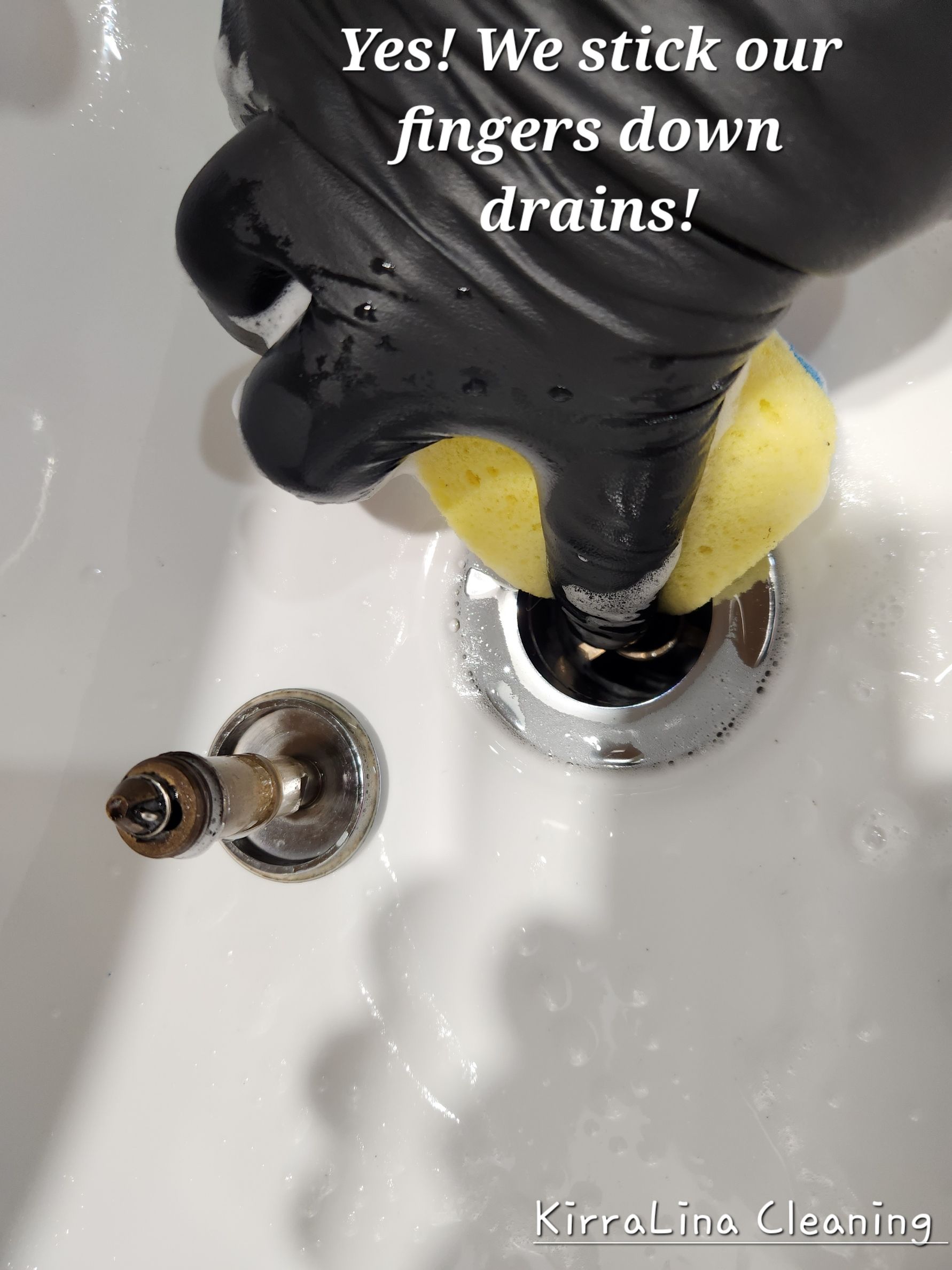 Bathroom drains cleaned