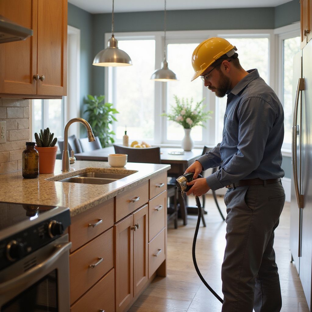 Technician Inspecting kitchen