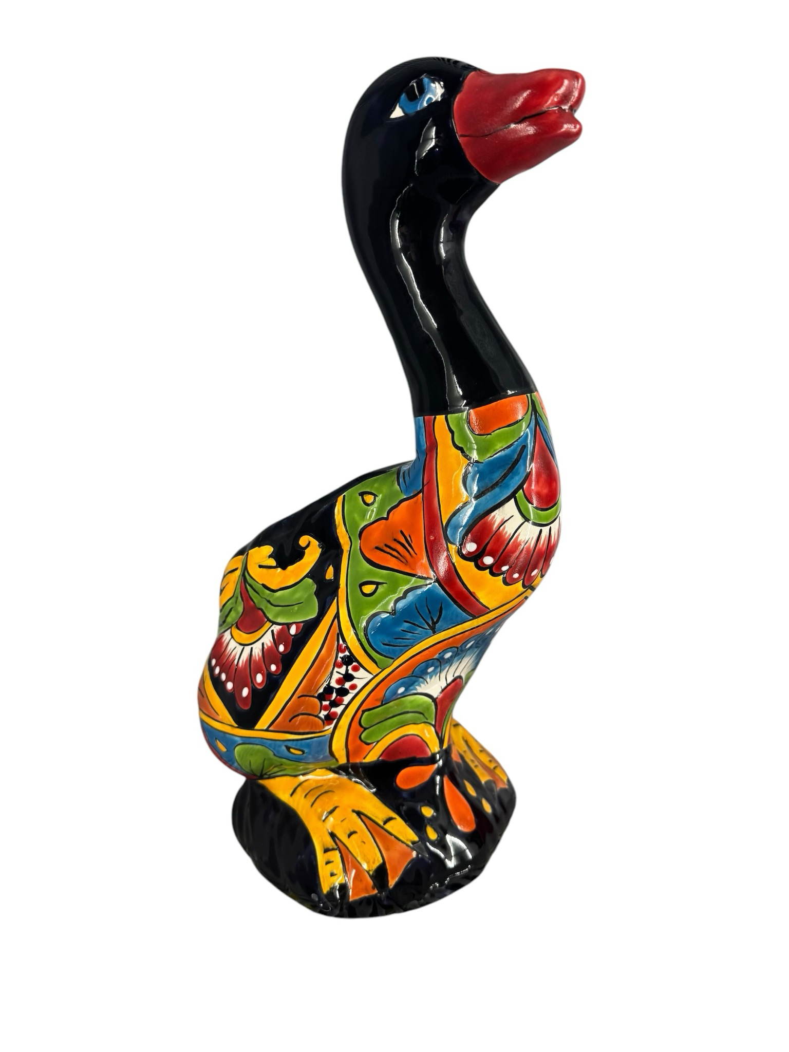 Ceramic Duck Figurine With Black Head and Neck — Mexican Homewares Australia in Canberra, ACT