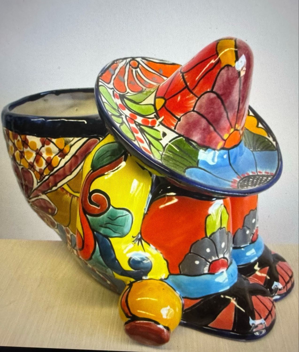 A Homeware Piece With a Bird Spreading Its Wings Over Two Love Hearts — Mexican Homewares Australia in Burleigh Heads, QLD