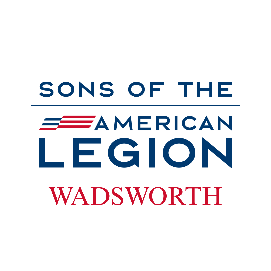 The logo for sons of the american legion wadsworth with a link to their website