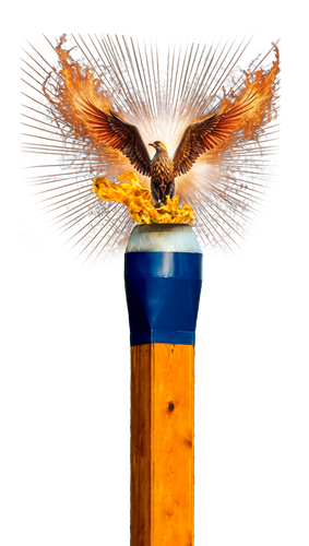 A logo for the phoenix cup with a red phoenix in the center