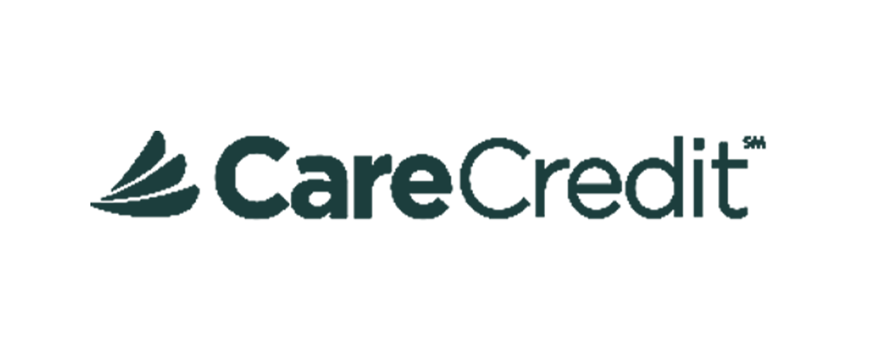 CareCredit logo with dark green text and an emblem of stylized leaves.