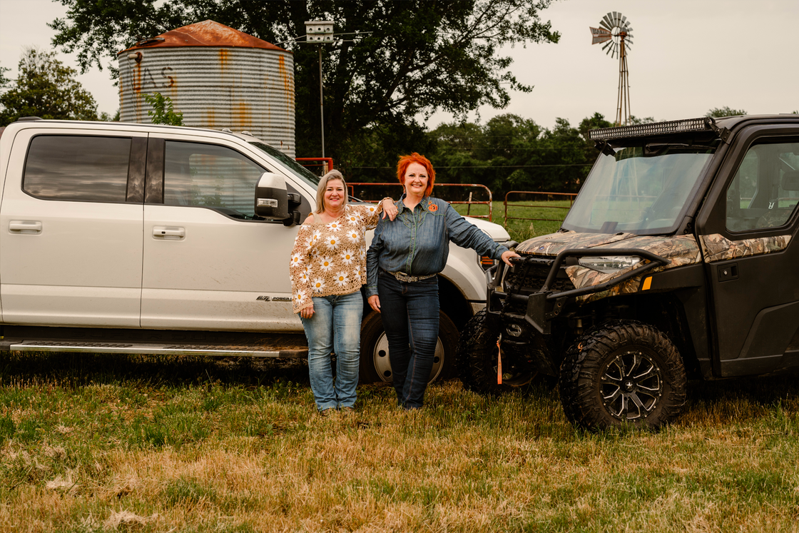 Valerie Bahm on a ranch in east texas