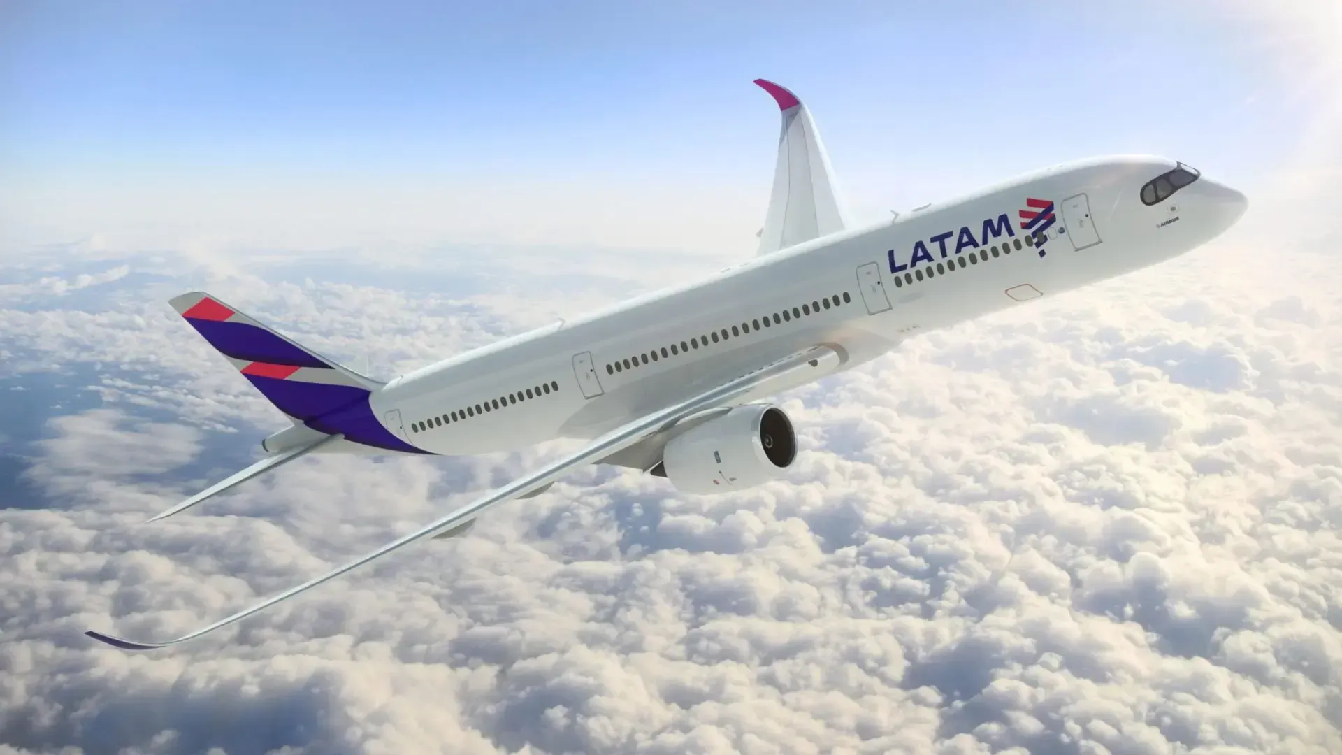 Imagem de jato da LATAM