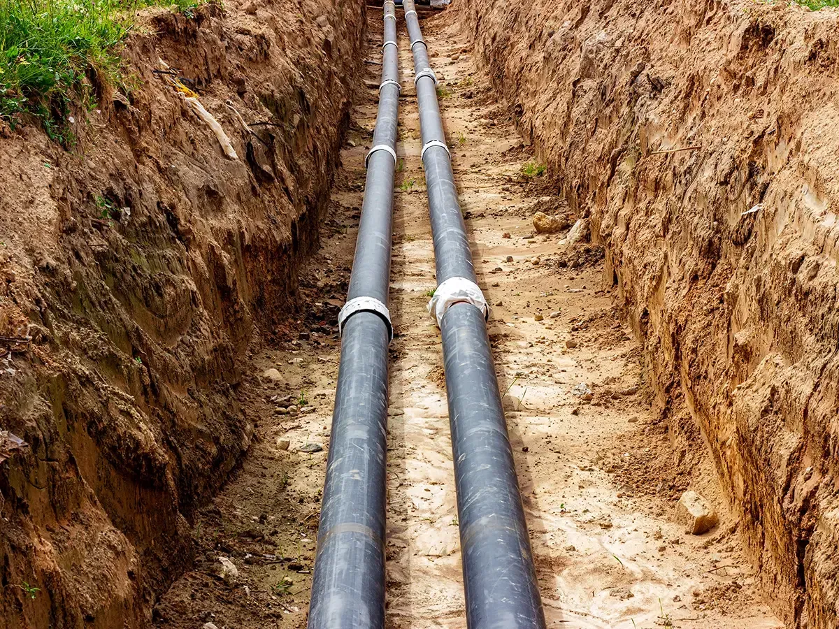 Electrician working on a circuit breaker panel with a screwdriver.