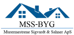 A logo for mss-byg murermesterene sigvardt & sahner aps