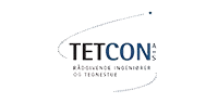 Tetcon logoet er på en hvid baggrund.