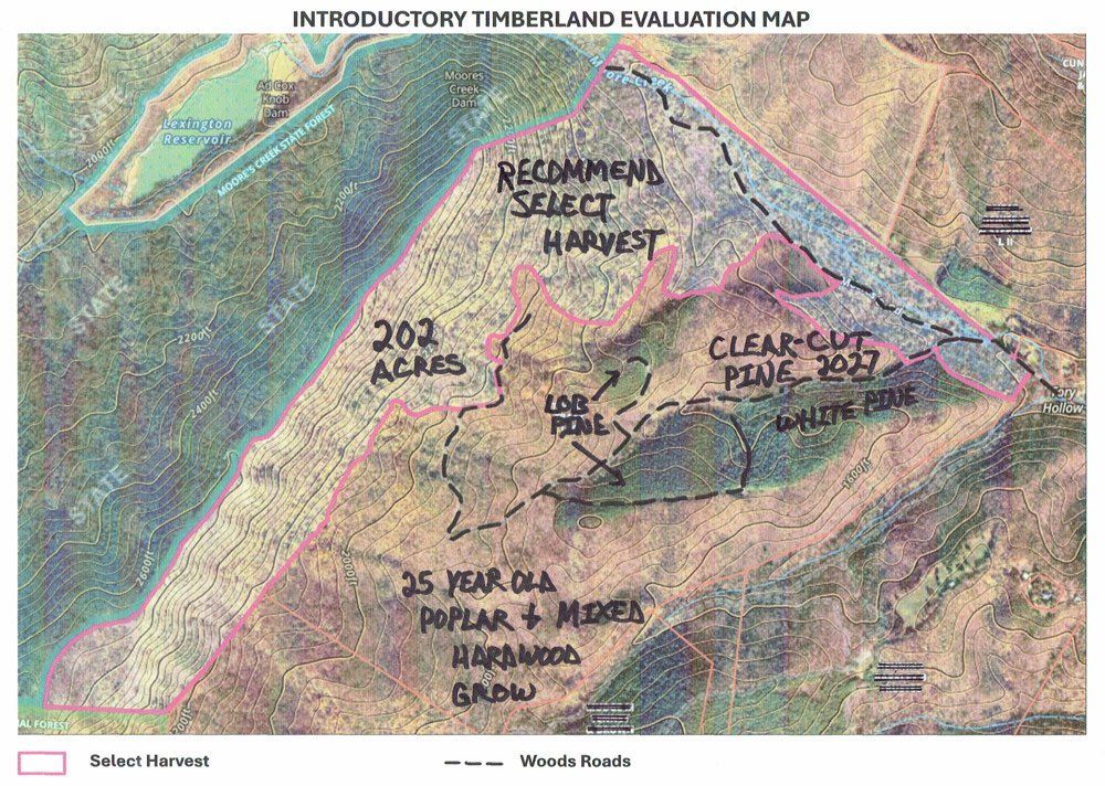 Forestry service map