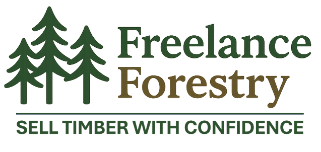 The Freelance Forestry logo is your symbol for the best forestry services in Virginia.