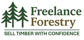 The Freelance Forestry logo is your symbol for the best forestry services in Virginia.