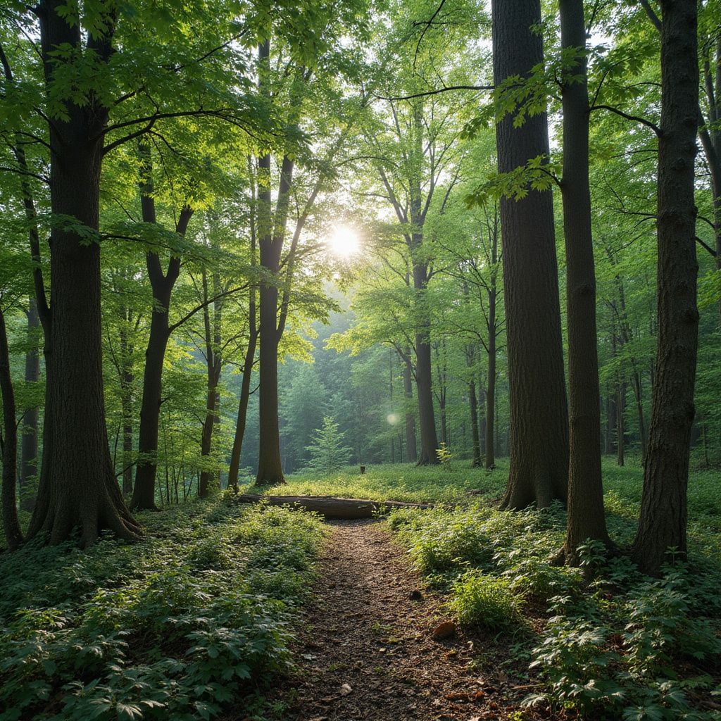 Path in a forest