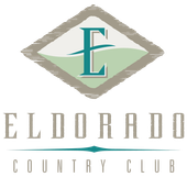 A logo for eldorado country club with the letter e in a diamond