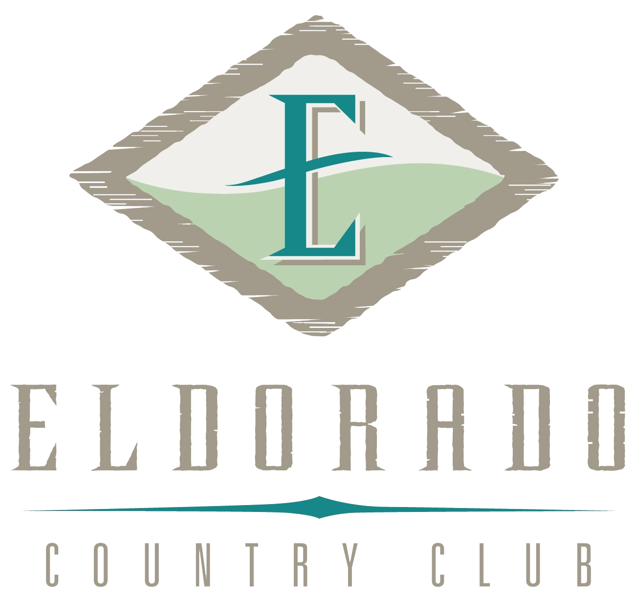 A logo for eldorado country club with the letter e in a diamond