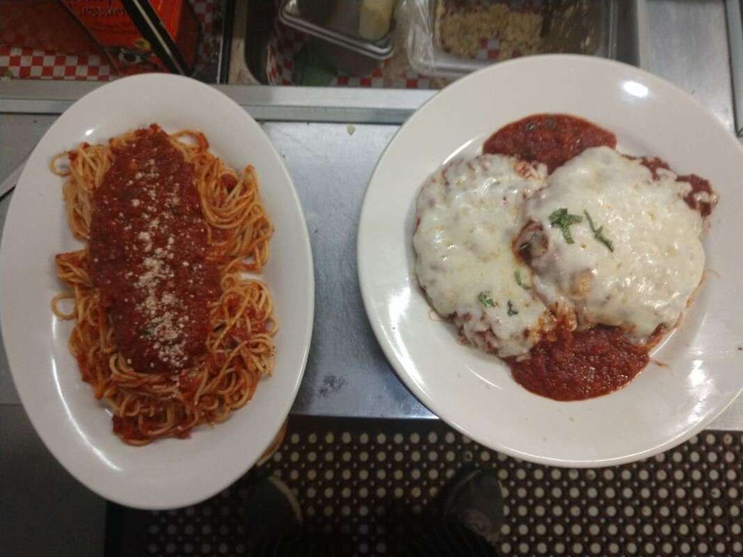 Spaghetti and Chicken Parmesan