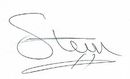 A close up of a person 's signature on a white background.